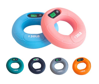 Sayaçlı El Güçlendirme Halkası - Akıllı Egzersiz Aleti - 30 LB