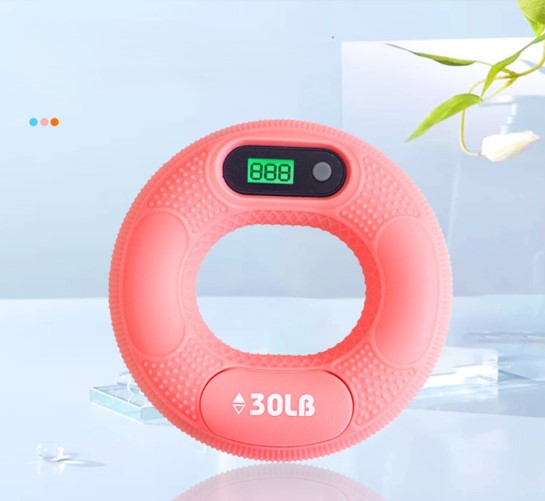 Sayaçlı El Güçlendirme Halkası - Akıllı Egzersiz Aleti - 30 LB
