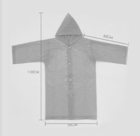 Kapüşonlu Çocuk Yağmurluk - Standart Beden - Çok Renkli