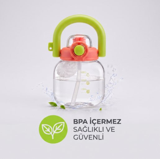 Sporcu Matarası - 600 ml - BPA İçermez - Sızdırmaz Kapaklı