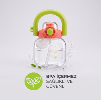 Sporcu Matarası - 600 ml - BPA İçermez - Sızdırmaz Kapaklı