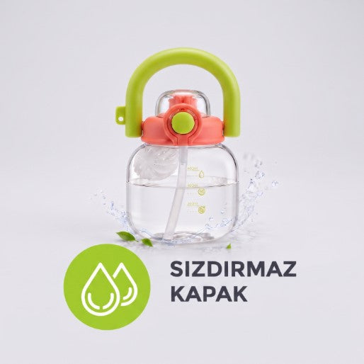 Sporcu Matarası - 600 ml - BPA İçermez - Sızdırmaz Kapaklı