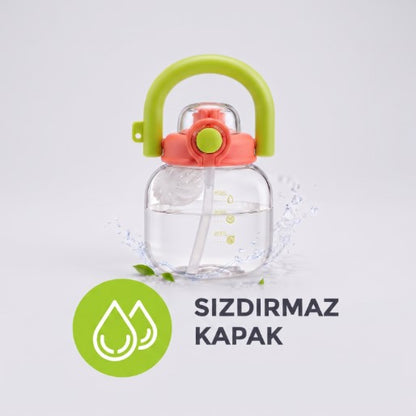 Sporcu Matarası - 600 ml - BPA İçermez - Sızdırmaz Kapaklı