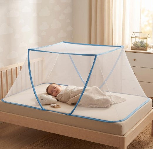 Portatif Bebek ve Çocuk Sinek Koruyucu Cibinlik Tül (50x125 cm) – Katlanabilir Beşik ve Yatak Tülü
