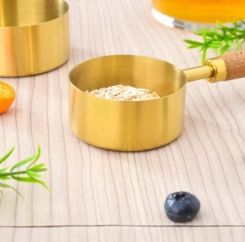 4'lü Ahşap Saplı Ölçü Kaşığı