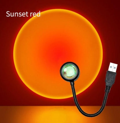 Taşınabilir USB Sunset Gün Batımı Ambiyans Işığı Lamba