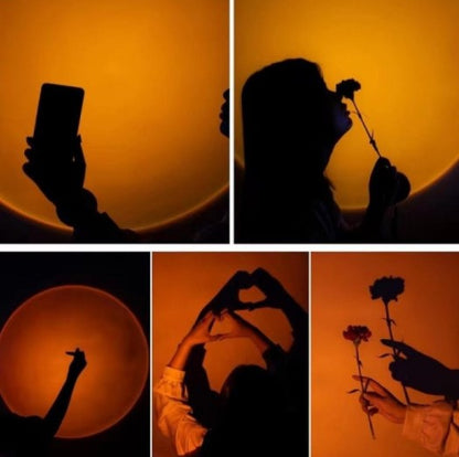 Taşınabilir USB Sunset Gün Batımı Ambiyans Işığı Lamba