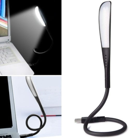 Kompakt USB Siyah 14 Ledli 3 Kademeli Dokunmatik Okuma Lambası