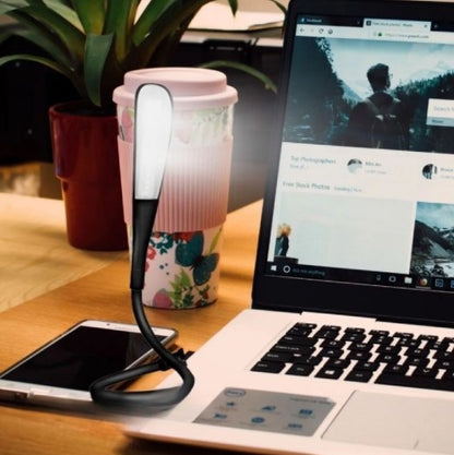 Kompakt USB Siyah 14 Ledli 3 Kademeli Dokunmatik Okuma Lambası