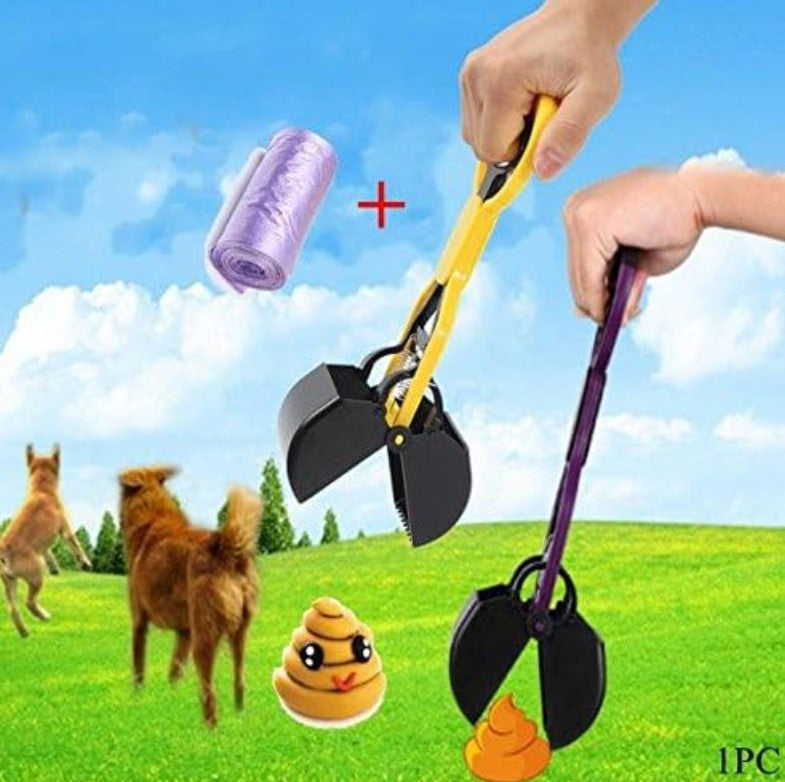 Evcil Hayvan Dışkı Toplama Aparatı - Yaylı Sistem - Pratik ve Hijyenik