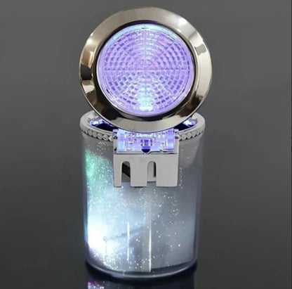 Araç İçi Oto Kokusuz Küllük RGB Işıklı Kapaklı